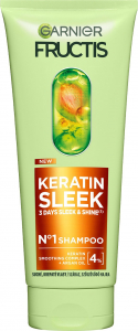 Garnier Fructis Keratin Sleek 200 ml sampon nők sz&aacute;m&aacute;ra k&eacute;sz&uuml;lt - hagyom&aacute;nyos sampon