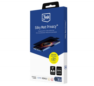 3mk SILKY MATT PRIVACY k&eacute;pernyőv&eacute;dő f&oacute;lia (matt, HYDROG&Eacute;L &ouml;ngy&oacute;gy&iacute;t&oacute;, tokbar&aacute;t, betekint&eacute;s v&eacute;delem) &Aacute;TL&Aacute;TSZ&Oacute; Apple iPhone 17 Air (GP-173242)