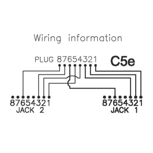 Value T-Adapter, Ethernet UTP, CAT5e, feh&eacute;r (21.99.3045-50)