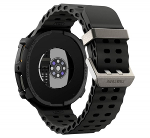 Spigen RUGGED ARMOR műanyag óra keret (ütésállóság) FEKETE Samsung Galaxy Watch 8 eSIM 40mm (SM-L325) / Galaxy Watch 8 40mm (SM-L320) (ACS10004)