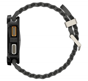 Spigen RUGGED ARMOR műanyag óra keret (ütésállóság) FEKETE Samsung Galaxy Watch 8 eSIM 40mm (SM-L325) / Galaxy Watch 8 40mm (SM-L320) (ACS10004)