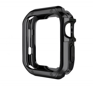 Szilikon keret (BUMPER, &uuml;t&eacute;s&aacute;ll&oacute;s&aacute;g) FEKETE Apple Watch Series 10 42mm "Gigapack csomagol&aacute;s" (GP-173969)
