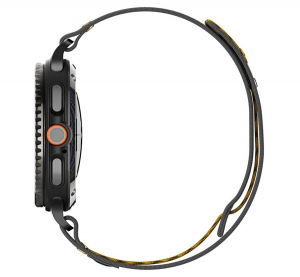 Spigen ATHLEX AIR ACTIVE p&oacute;tsz&iacute;j (egyedi m&eacute;ret, nylon, t&eacute;pőz&aacute;ras, l&eacute;g&aacute;teresztő, SPORT) FEKETE Samsung Galaxy Watch 8 eSIM 44mm (SM-L335) / Galaxy Watc