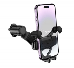 Hoco H66 aut&oacute;s tart&oacute; (szellőzőre, gravit&aacute;ci&oacute;s) FEKETE (H66_B)