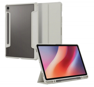 Spigen ULTRA HYBRID PRO tok &aacute;ll&oacute;, bőr hat&aacute;s&uacute; (FLIP, oldalra ny&iacute;l&oacute;, TRIFOLD, asztali tart&oacute;, ceruza tart&oacute;) VIL&Aacute;GOSSZ&Uuml;RKE Samsung Galaxy Tab S9 FE LTE (S