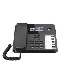 Gigaset Telefon DESK 600 telefon, fekete (S30350-H224-S201)
