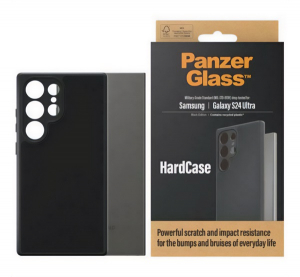 PanzerGlass HARDCASE szilikon telefonv&eacute;dő (&uuml;t&eacute;s&aacute;ll&oacute;s&aacute;g, kamerav&eacute;dő, antibakteri&aacute;lis) FEKETE Samsung Galaxy S24 Ultra (SM-S928) (1222)