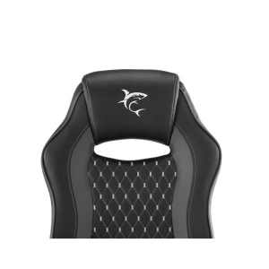 White Shark NYX-B NYX gamer sz&eacute;k, fekete, puha nyak, fej &eacute;s h&aacute;t p&aacute;rn&aacute;k, l&eacute;legz&oacute; fel&uuml;let, 120 kg - ig (WS NYX-B)
