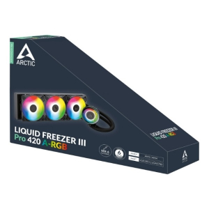 Arctic COOLING CPU hűtő Liquid Freezer III Pro 420 A-RGB (v&iacute;zhűt&eacute;s), Univerz&aacute;lis Fekete (ACFRE00185A)