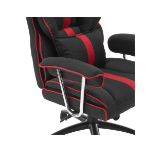 White Shark LE MANS fekete/piros gamer sz&eacute;k, puha nyak, fej &eacute;s h&aacute;t p&aacute;rn&aacute;k, l&eacute;legző fel&uuml;let, 120 kg-ig fekete-piros (WS LE MANS)