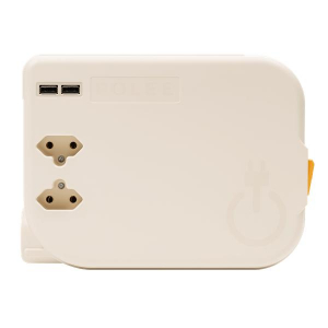 ROLEE M automata hosszabb&iacute;t&oacute;, 2db f&ouml;ldeletlen aljzat + 2db USB aljzat, 4m, Gy&ouml;ngyh&aacute;zfeh&eacute;r (R40062101)