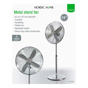 Nordic Home Culture f&eacute;m &aacute;ll&oacute;ventil&aacute;tor 45 cm (FT-562)