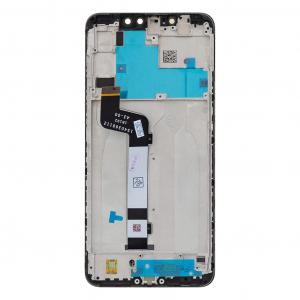 Ut&aacute;ngy&aacute;rtott LCD kijelző + &eacute;rintő egys&eacute;g + el&uuml;lső bor&iacute;t&oacute; Xiaomi Redmi Note 6 Pro k&eacute;sz&uuml;l&eacute;khez fekete