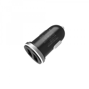 SILICON POWER CAR CHARGER  CC102P  - 2.1A (10.5W) DUAL USB, Fekete (SP2A1ASYCC102P0K)