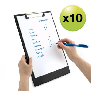 RAPESCO Fel&iacute;r&oacute;t&aacute;bla, PVC, A4+, , 10 db, fekete (IR1745)