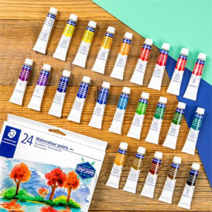 STAEDTLER Akvarell fest&eacute;k, tubusos,  "8880", 24 k&uuml;l&ouml;nb&ouml;ző sz&iacute;n (TS8880C24)