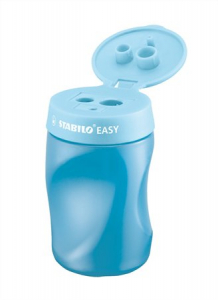 STABILO Hegyező, h&aacute;romlyuk&uacute;, tart&aacute;lyos, jobbkezes,  "Easy", k&eacute;k (TST45022)