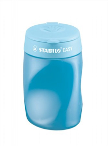 STABILO Hegyező, h&aacute;romlyuk&uacute;, tart&aacute;lyos, jobbkezes,  "Easy", k&eacute;k (TST45022)