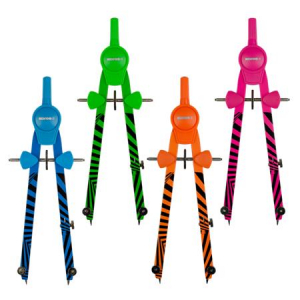 Kores K&ouml;rző k&eacute;szlet, prec&iacute;zi&oacute;s, 3 darabos,  "Grafiko Neon", vegyes sz&iacute;nek (IK42031)