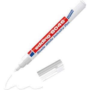 Edding Alkoholos marker, 1-3 mm, k&uacute;pos, ipari,  "8046", feh&eacute;r (TED8046)