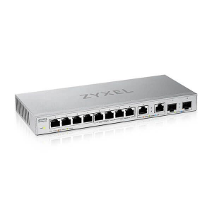 Zyxel XGS1010-12 v2, 12-Port Gigabit Unmanaged Switch with 8-Port 1G + 2-Port 2. (XGS1010-12-ZZ0102F)