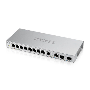 Zyxel XGS1010-12 v2, 12-Port Gigabit Unmanaged Switch with 8-Port 1G + 2-Port 2. (XGS1010-12-ZZ0102F)