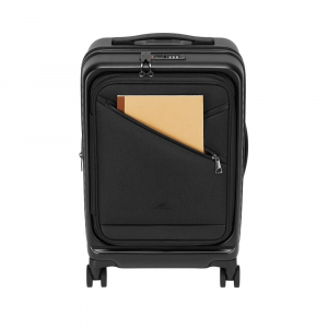 RivaCase 8180 ECO Hardshell expansion handkabin bőr&ouml;nd  20" fekete (4260709015743)