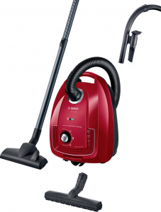 Bosch Staubsauger mit Beutel, Serie 4, rot Zs&aacute;kos porsz&iacute;v&oacute; (BGD38RD1H)