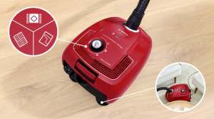 Bosch Staubsauger mit Beutel, Serie 4, rot Zs&aacute;kos porsz&iacute;v&oacute; (BGD38RD1H)