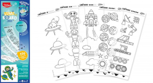 Maped Kreat&iacute;v rajzk&eacute;szlet, kieg&eacute;sz&iacute;tő sablon,  "Lumi Board", űrtematika (IMAC907097)