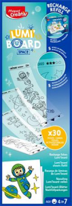 Maped Kreat&iacute;v rajzk&eacute;szlet, kieg&eacute;sz&iacute;tő sablon,  "Lumi Board", űrtematika (IMAC907097)