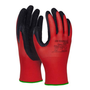 DONAU V&eacute;dőkesztyű, latex,  "Safety", 11/XXL m&eacute;ret, piros (D3202112111)