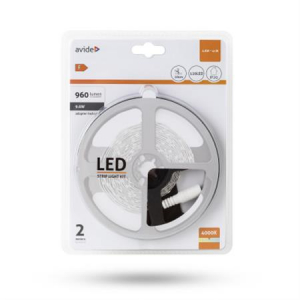 Avide LED szalag, 2m, 120 LED, 4,8W, 960lm, feh&eacute;r, 4000K,  (AVLEDSZ03)