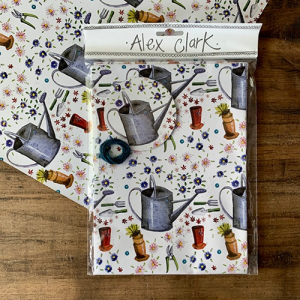 Alex Clark Csomagol&oacute;pap&iacute;r , 50x70cm, 2 lap csomagonk&eacute;nt, aj&aacute;nd&eacute;k k&iacute;s&eacute;rővel, Locsol&oacute;kann&aacute;k (SGW06)