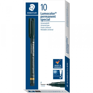 STAEDTLER Marker  Lumocolor permanent F fekete speci&aacute;lis (319 F-9)