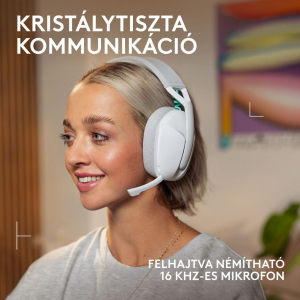 Logitech G321 LIGHTSPEED vezet&eacute;k n&eacute;lk&uuml;li Gaming headset feh&eacute;r (981-001569)