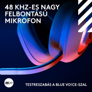 Logitech A20 X vezeték nélküli Gaming headset fehér (939-002253)