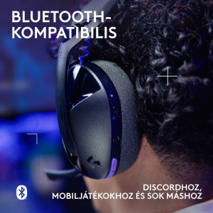 Logitech G321 LIGHTSPEED vezet&eacute;k n&eacute;lk&uuml;li Gaming headset fekete (981-001563)