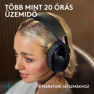 Logitech G321 LIGHTSPEED vezet&eacute;k n&eacute;lk&uuml;li Gaming headset fekete (981-001563)