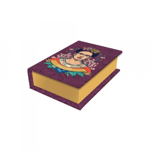 Clairefontaine Aj&aacute;nd&eacute;kdoboz  Frida Kahlo 9,5x6,5x3 cm, m&aacute;gneses z&aacute;r&oacute;d&aacute;s, vegyes (116232C)
