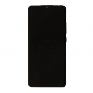 Samsung LCD kijelző + &eacute;rintőegys&eacute;g  A315F Galaxy A31 k&eacute;sz&uuml;l&eacute;khez fekete (Service Pack)