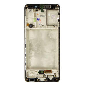 Samsung LCD kijelző + &eacute;rintőegys&eacute;g  A315F Galaxy A31 k&eacute;sz&uuml;l&eacute;khez fekete (Service Pack)