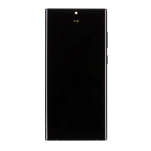 Samsung LCD kijelző + &eacute;rintőegys&eacute;g + el&uuml;lső &uuml;veg  S908B Galaxy S22 Ultra k&eacute;sz&uuml;l&eacute;khez z&ouml;ld (Service Pack)