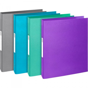 Exacompta Gyűrűs k&ouml;nyv  Teksto A/4 2 gyűrűs 40 mm gerinccel karton vegyes sz&iacute;nek (54650E)