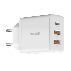 Baseus Cube USB Type-C + 2&times;USB Type-A h&aacute;l&oacute;zati gyorst&ouml;ltő 30W feh&eacute;r (P10111402213-00)