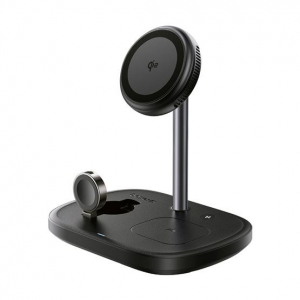 Baseus EnerFill FS41 3-in-1 vezet&eacute;k n&eacute;lk&uuml;li t&ouml;ltő &aacute;llv&aacute;ny 22,5W fekete + 45W h&aacute;l&oacute;zati gyorst&ouml;ltő + USB Type-C 1m k&aacute;bel fekete (P10281904123-01)