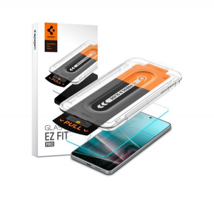 Spigen EZ FIT k&eacute;pernyőv&eacute;dő &uuml;veg (2.5D, betekint&eacute;s v&eacute;delem, 0.2mm, 9H + seg&eacute;dkeret) &Aacute;TL&Aacute;TSZ&Oacute; Samsung Galaxy S25 Edge (SM-S937) (AGL09411)