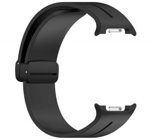 P&oacute;tsz&iacute;j (egyedi m&eacute;ret, szilikon, pillang&oacute; csat) FEKETE SamsungGalaxy Watch 8 eSIM 44mm (SM-L335) / Galaxy Watch 8 eSIM 40mm (SM-L325) "Gigapack csomag