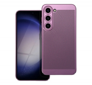 Műanyag telefonv&eacute;dő (l&eacute;g&aacute;teresztő, lyukacsos, kamerav&eacute;dő) LILA Samsung Galaxy S25 Edge (SM-S937) "Gigapack csomagol&aacute;s" (GP-174261)