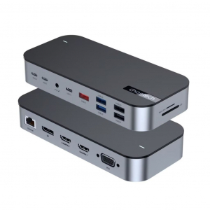 Choetech  HUB-M52 15in1 USB-C Multiport Adapter sz&uuml;rke ( 01.02.01.XX-HUB-M52-GY)